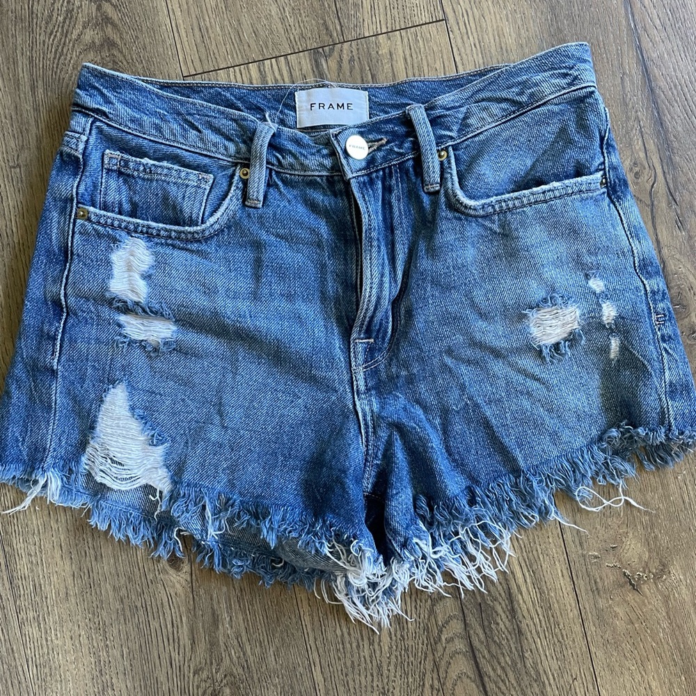 FRAME denim jean shorts